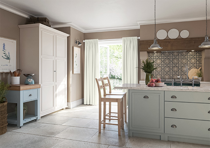 Akoya Faux Silk, Lustre Chalk - Made to Measure Curtains - Image 8